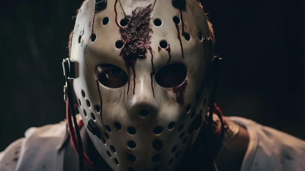 being scared after watching a horror movie